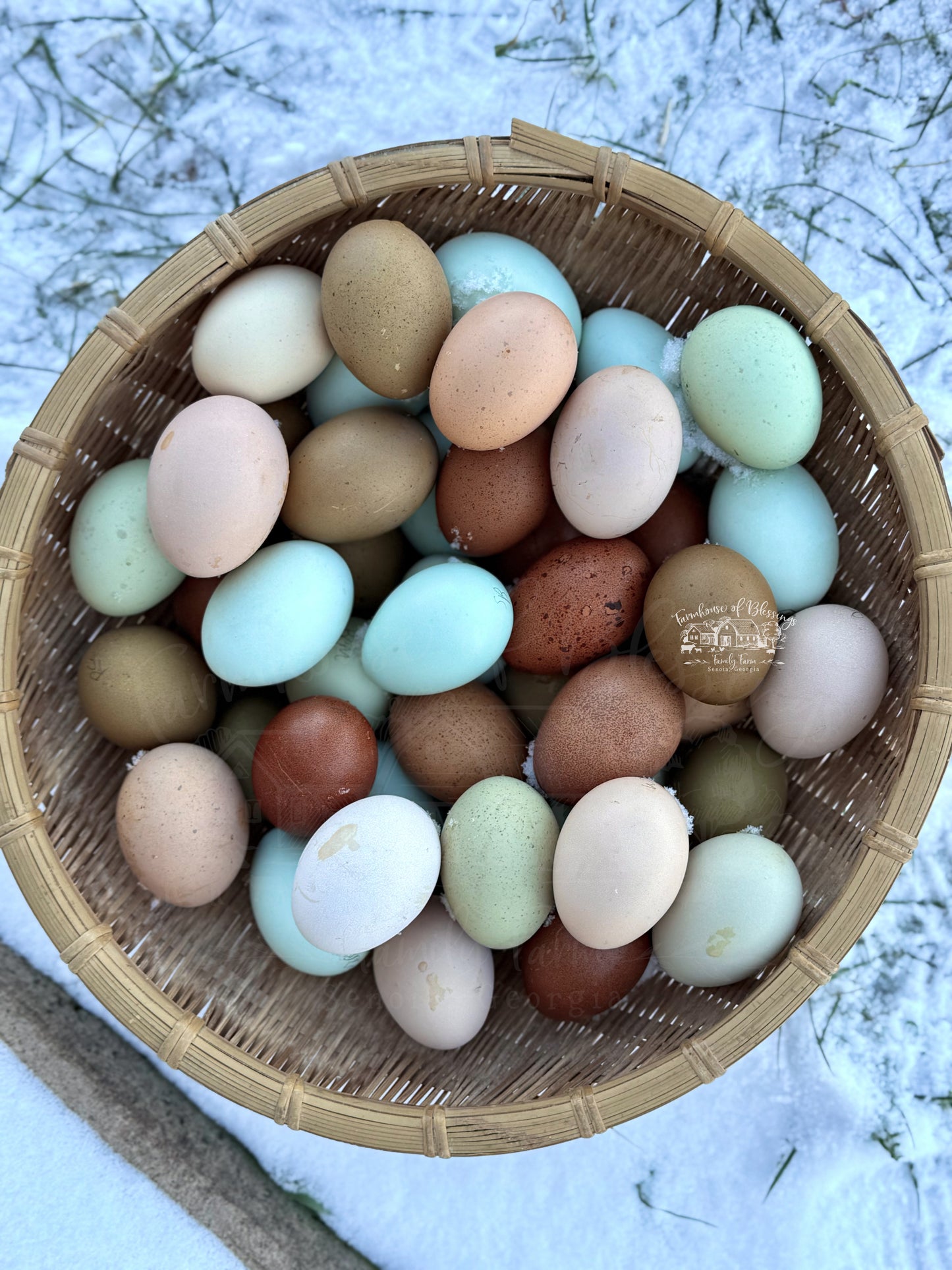 Spring Rainbow Eggers Starter Basket